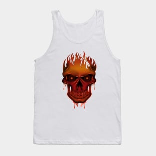 Flame Skull Tank Top